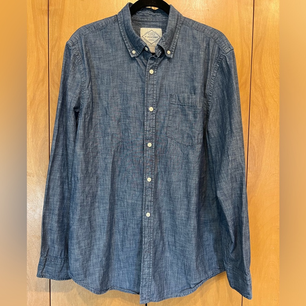 St John’s Bay denim long sleeve shirt